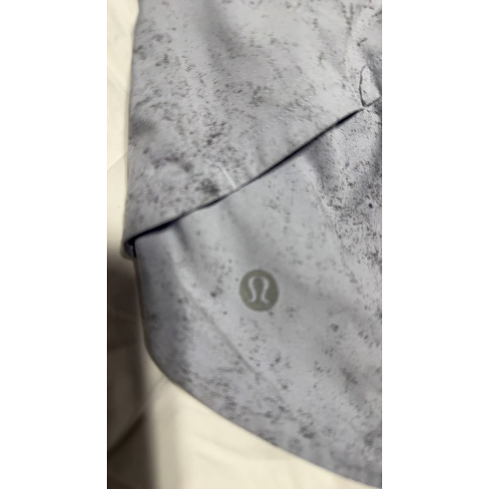 Lululemon Women Speed Up Shorts Light Gray Speckled Athletic Running Size 2 PXS